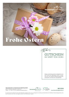 Geschenk mit Schleife und Blumen
